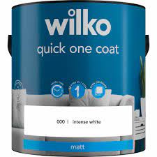 Wilko Quick One Coat Intense White Matt Emulsion Paint 25L  Wilko