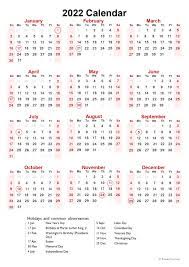 Mark important dates with highlighter. Printable Calendar 2022 One Page With Holidays Single Page 2022 Yearly Blank Pdf Templates