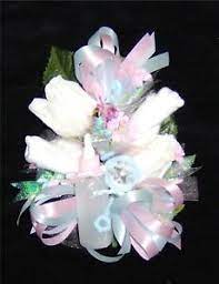 Cakes make quite a presentation when decorating! Baby Shower Corsage Baby Socks Pink Blue Ribbons Handmade Ebay