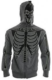 Zip Hoodie Glow In The Dark Skeleton Costume Top Frontback Size M For More Information Visit Image Link Hoodies Sweatshirts Hoodie Hoodie Costume