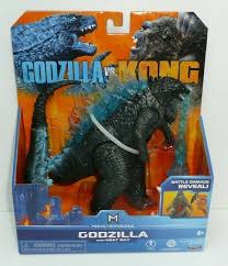 Godzilla With Heat Ray Monsterverse Action Figure Vs Kong Battle Damage Monster Playmates Godzilla Toys Godzilla Action Figures