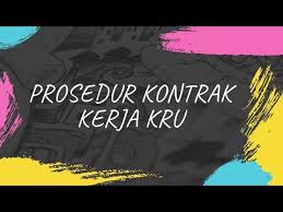 Cukup berbeda dari kontrak karyawan harian, kontrak ini memiliki durasi waktu kerja yang lebih singkat. Prosedur Kontrak Kerja Kru Youtube