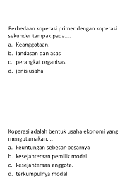 Dokumen serupa dengan koperasi adalah badan usaha yang beranggotakan orang. Soal Koperasi Pptx