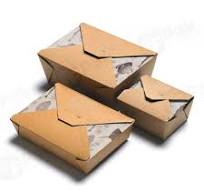 Disposable Biodegradable Paper Takeaway Breakfast Lunch Box Food Conta