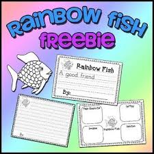 Rainbow Fish Freebie Writing Story Elements Worksheets Rainbow Fish Activities Rainbow Fish Story Elements Worksheet