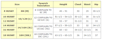 17 Boys Husky Sizes Chart Chart Paketsusudomba Co Boys