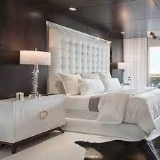 A modern masters bedroom with a huge headboard, bed and pillows. 75 Beautiful Modern Bedroom Pictures Ideas March 2021 Houzz