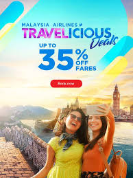 Malaysia airlines is the national carrier of malaysia, offering the best way to fly to, from and around malaysia. Malaysia Airlines 35 Off Travelicious Deals Free Seats Promotion