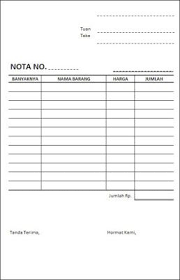 Contoh Form Nota Di Ms Excel Belajar Excel Belajar Desain Tanda