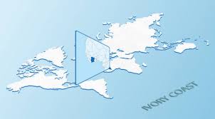 Er grenzt an liberia, guinea, mali, burkina faso und ghana und im süden an den atlantischen ozean. Weltkarte Isometrischen Stil Mit Detaillierter Karte Von Namibia Hellblaue Namibia Vektorgrafik Lizenzfreie Grafiken C Boldg 395030016 Depositphotos