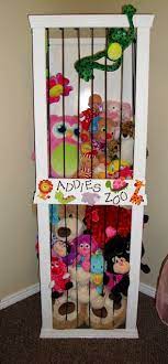 20 Brilliant Hacks For Organizing Your Home Double The Batch Diy Stuffed Animals Stuffed Animal Storage Kids Room