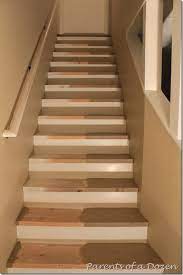 Parents Of A Dozen How To Refinish Basement Stairs Basement Makeover Basement Steps Basement Design