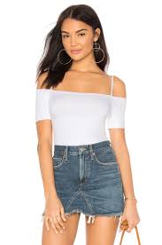 Customize your avatar with the strappy top w shorts & off the shoulder flannel and millions of other items. Enza Costa Jersey Strappy Off Shoulder Top In White Revolve