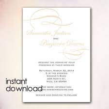 Diy Wedding Invitation Template Instant Download Microsoft Word Versi Diy Wedding Invitations Templates Diy Printable Wedding Invitations Invitation Template