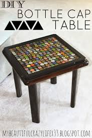 Diy Bottle Cap Table Bottle Cap Table Bottle Cap Projects Bottle Cap Crafts