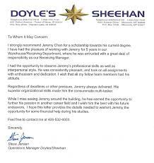 English: Recommendation letters for Scholarship Programs