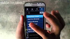 Android Cara Backup Kontak Pada Samsung Galaxy S4 Youtube
