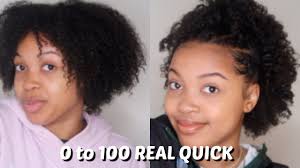 Curl junkie curl assurance gentle cleansing shampoo. 0 To 100 Real Quick Hairstyles For Short Natural Hair 3c 4a 4b Youtube