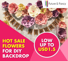 Large paper wall flowers for sale. 40cm Cardstock Rose Diy Easy Giant Paper Flowers 4 Wedding Backdrops Decorations Nursery Wall Decor Teachers Flower Tutorials Artificial Dried Flowers Aliexpress