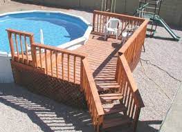 53 Coolest Small Pool Ideas For Your Home Godiygo Com Wood Pool Deck Pool Deck Plans Above Ground Pool Landscaping