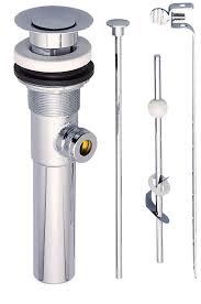 bathroom sink drain with overflow