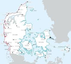 Deutsch dänische grenze wird 100: Danische Nordsee Und Ostsee Karte Danemark Danemark Karte Ostsee Karte