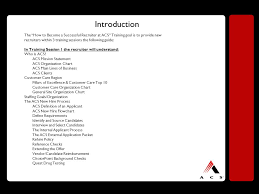 Acs Recruitment Training Customer Care Region Introduction