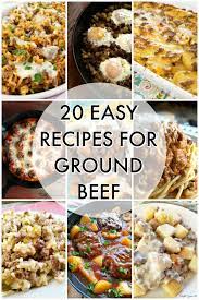20 Recipes For Ground Beef Easy To Prepare Family Favorite Recipes Made With Hamburger Meat And Easy To Find Ingredients Like Rice Potatoes Pasta Groundbee In 2020
