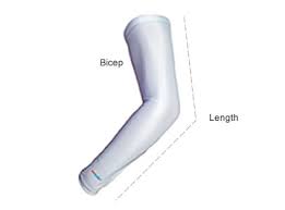 size chart for uvoider uv compression arm sleeves the