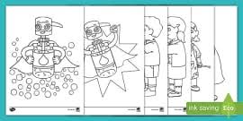 Our coloring pages can help. Hand Washing Colouring Sheets