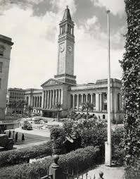 City Hall Viewed From Rear Of Albert Street Methodist Church Brisbane In Queensland In The 1940s Brisbane City Brisbane Queensland Brisbane Gold Coast