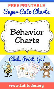 Free Printable Behavior Charts For Kids Behavior Charts