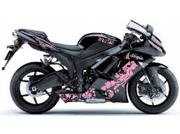 Ninja Zx 6r Lady Want It But Without The Pink Flowers Make Them Matt Black Motorcycle Women Matte Motorcycle Custom Sport Bikes