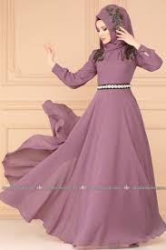 Moda Selvim Sal Kombinli Sifon Tesettur Abiye Ech7046 Gul Kurusu Crente