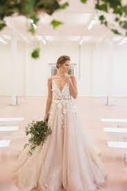Blush Wedding Dress Styles We Love Blush Tulle Wedding Dress Pink Wedding Dresses Wedding Dresses Blush