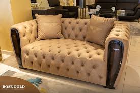 Findlay 2 piece living room set combining a contemporary aesthetic with traditional design elements, this living room set the seats are richly upholstered in luxe velvet fabric that complete bohemian, eclectic, and transitional homes. Rose Gold Furniture Visit Our Rose Gold Furniture Facebook