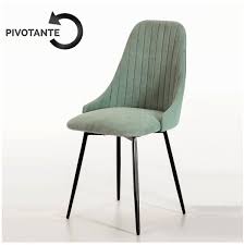 Lassé du noir indus, du orange vintage et du blanc contemporain ? Chaise Neode Pivotante Vert D Eau Lemobilier Ma