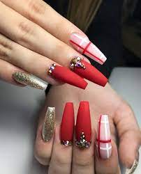 Check spelling or type a new query. 50 Festive Red Coffin Christmas Nails To Inspire You Christmas Nails Glamorous Nails December Nails