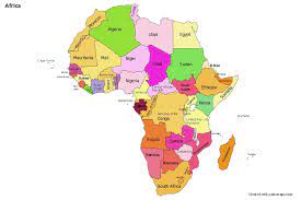 Sample Maps For Africa Colored Pixel Art Games Map Pixel Art