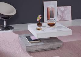 Depuis qu'on l'a essayé, on ne peut. Table Basse Pivotante Universal 119 Beton Blanc Mat