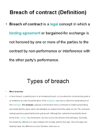 A breach of trust not. Breach Of Contract Breach Of Contract Damages
