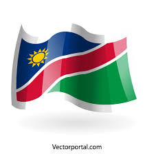 Namibia silhouette skyline, vector city, namibian linear architecture, buildings. Waving Flag Of Namibia Free Vector Image In Ai And Eps Format Creative Commons License