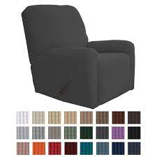 Easy Going Recliner Stretch Sofa Slipcover Sofa Cover 4 Pieces Furniture Protector Couch Soft With Elastic Bottom Ki Slipcovers Recliner Cover Slipcovered Sofa