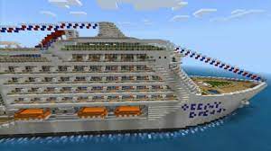 Minecraft Pe Map Ocean Dream Cruise Ship Creation Youtube