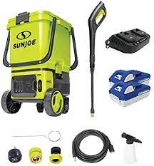 How frequently should i use a battery operated pressure washer? Amazon Com Sun Joe 24v X2 Pw1200 1196 Max Psi 1 Gpm 48 Volt Ion Cordless Portable Pressure Washer Kit W 2 X 4 0 Ah Batteries And Charger Everything Else