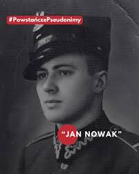 Odkrywamy tajemnice powstańczych pseudonimów! 🔍 Dzisiejszym przykładem  jest pseudonim „Jan Nowak”, którym posługiwał się Zdzisław Antoni  Jeziorański. „Jan” i „Nowak” to najczęstsze polskie imię i nazwisko,  dlatego idealnie nadawały się do działań