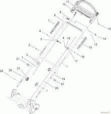 Complete exploded views of all the major manufacturers. Toro 20098 22 Recycler Lawn Mower 2007 270000001 270999999 Handle Assembly Spareparts Tr321 50 Screw Hh