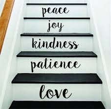 Welcome to these stairs quotes of the day from my large collection of positive, romantic, and funny quotes. Love Patience Stairs Quote Wall Decal Sticker Room Art Vinyl Joy Peace Boop Decals