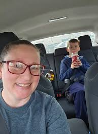 Happy 8th birthday celebration with strawberry milkshake