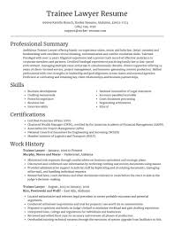 Next to your name, you should add your current or past profession, so recruiters could see if you are experienced or not. Trainee Lawyer Resume Templates Examples Rocket Resume
